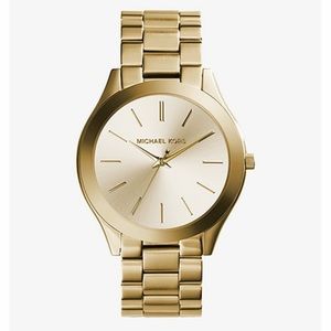 MICHAEL KORS
Slim Runway Gold-Tone Stainless Steel Watch